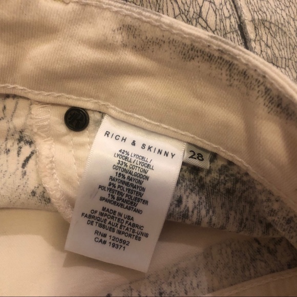 Rich and Skinny White with Black Crackle Skinnies - Picture 7 of 7